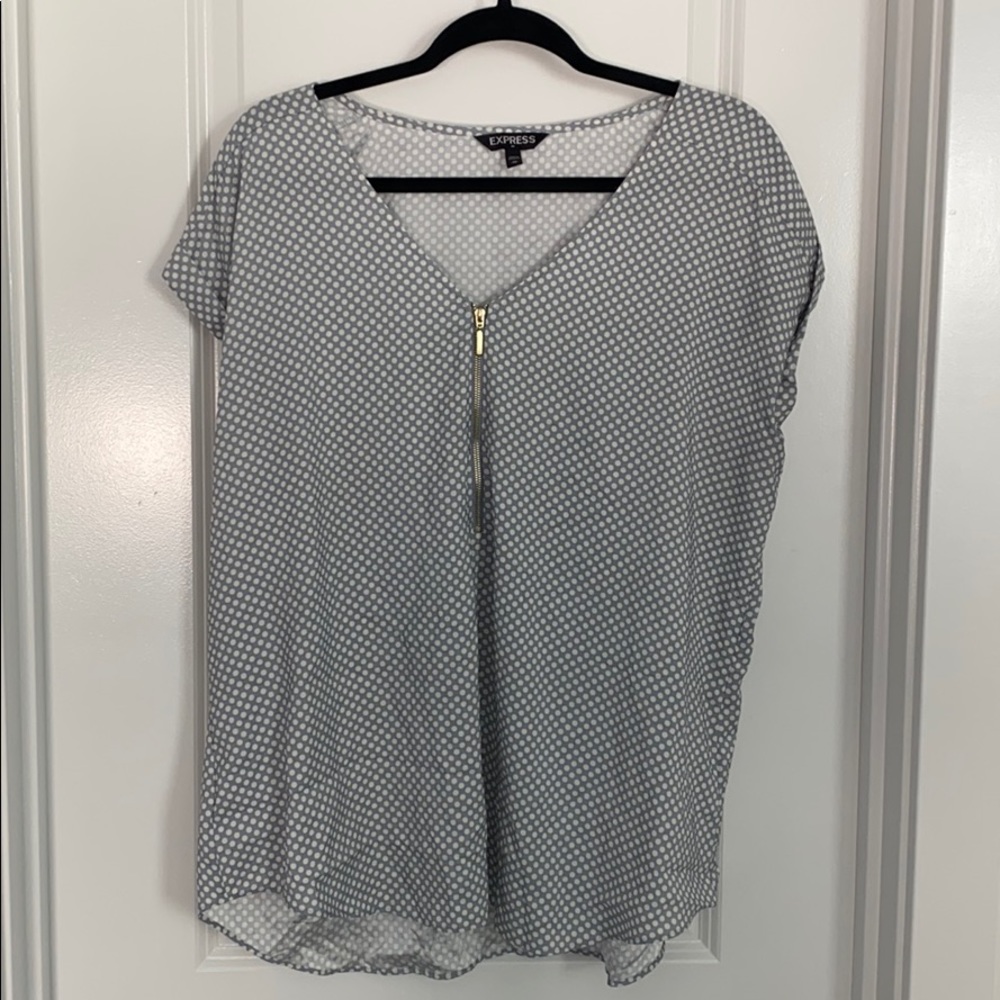 Express polka dot blouse